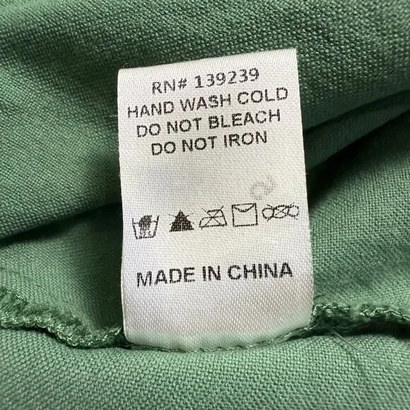 Tuckernuck Pomander Place Green Polly 3/4 Sleeve Mini Collar Dress Size XXL - Picture 10 of 13